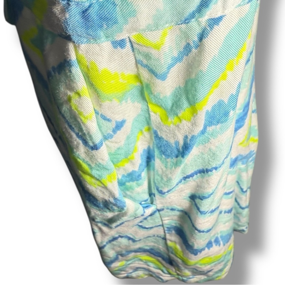 Southern Tide Women’s Kendall Geo Romper Blue Green Size Small - Picture 3 of 9